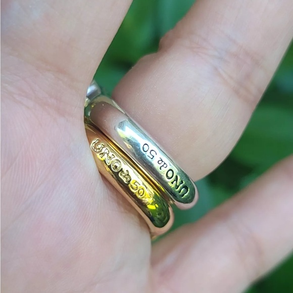 REWARD - Uno De 50 Ring - Gold plated - Various Sizes - Picture 10 of 13